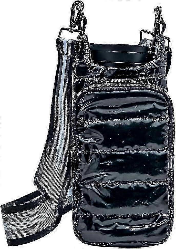 Portaborraccia a mani libere con design a piumino e tracolla resistente