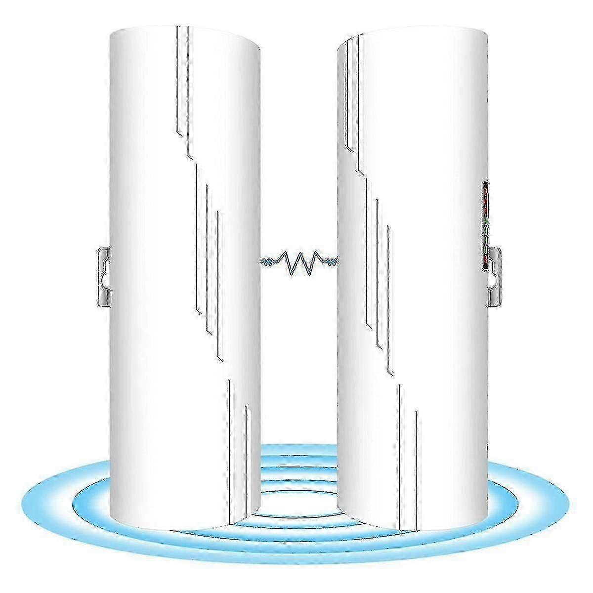 2PCS Wireless Bridge, 900Mpbs 5.8G WiFi Bridge, Long Range Point to Point Wireless Bridge with 16DB