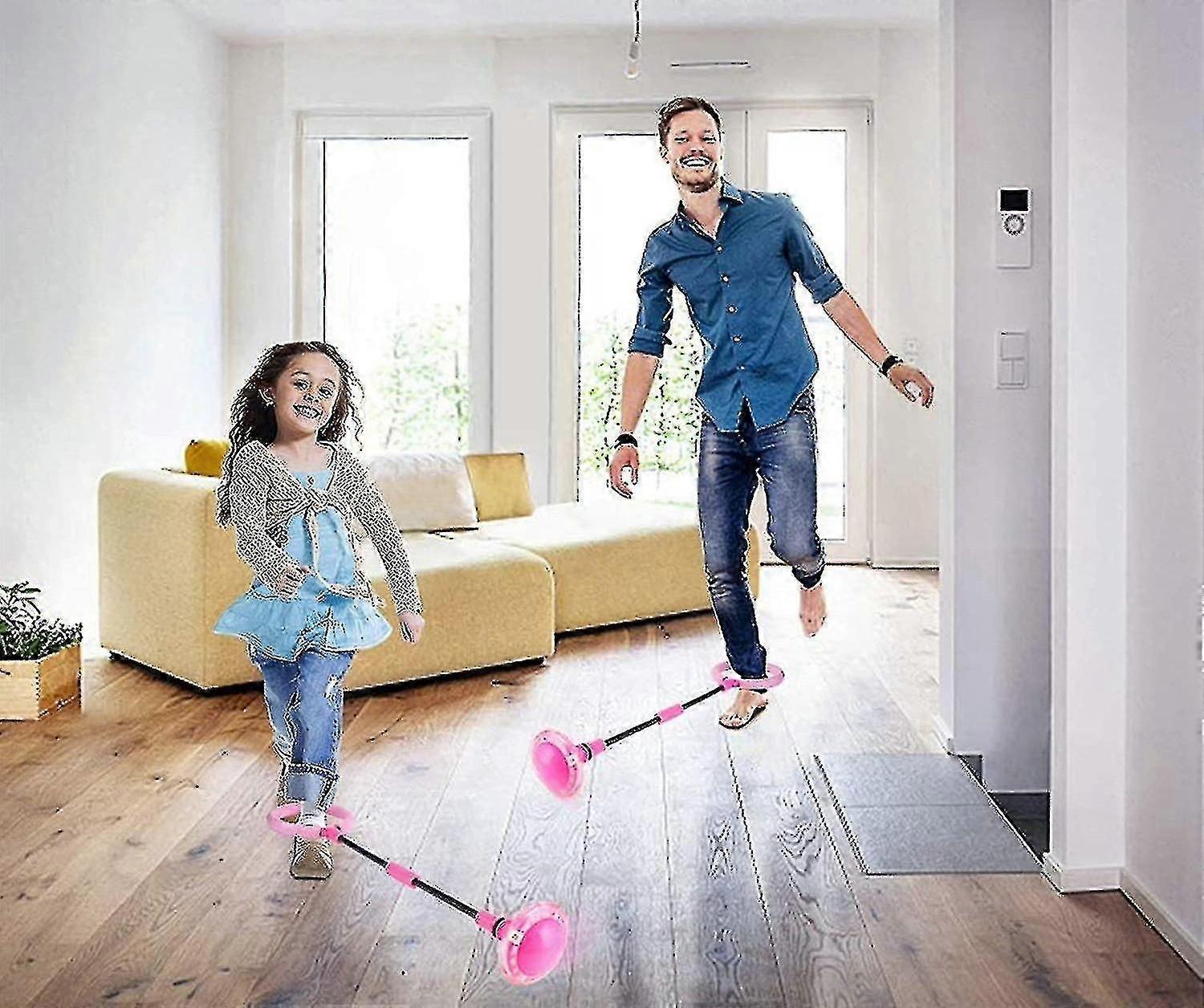 Foldable Flashing Jump Ring Glowing Jumping Ball For Children And Adults