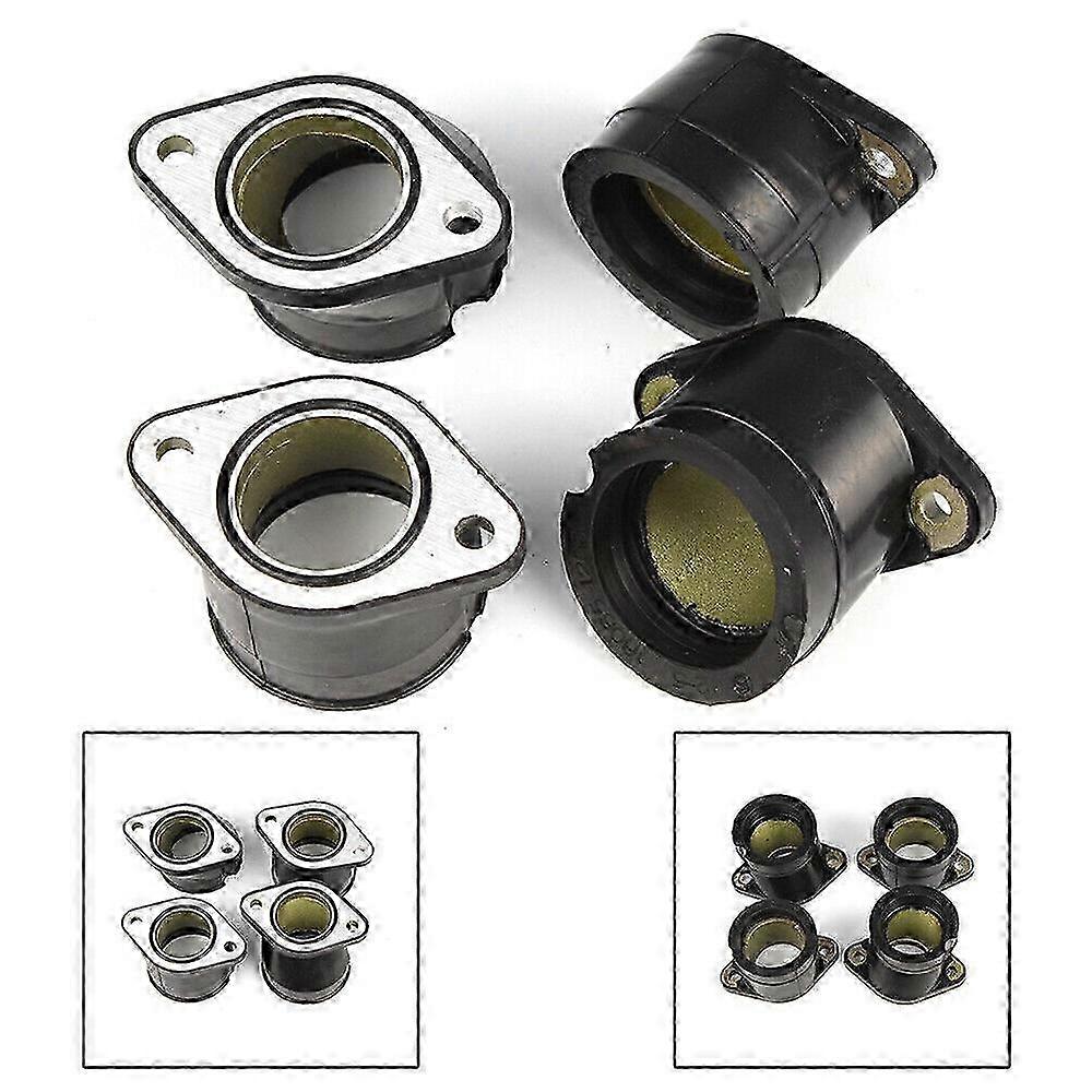 Compatible 4pcs Motorcycle Carburetor Intake Manifold Boot For Kawasaki ZR750 Zephyr ZR-7