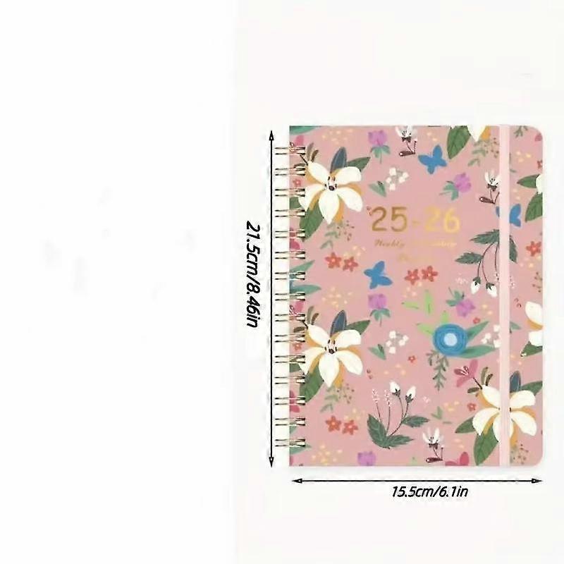 מחברת תכנון חודשית, עיצוב פרחים, מדור קביעת יעדים ותכנון, מארגן למשרד ולבית ספר, פריסות ינואר-דצמבר