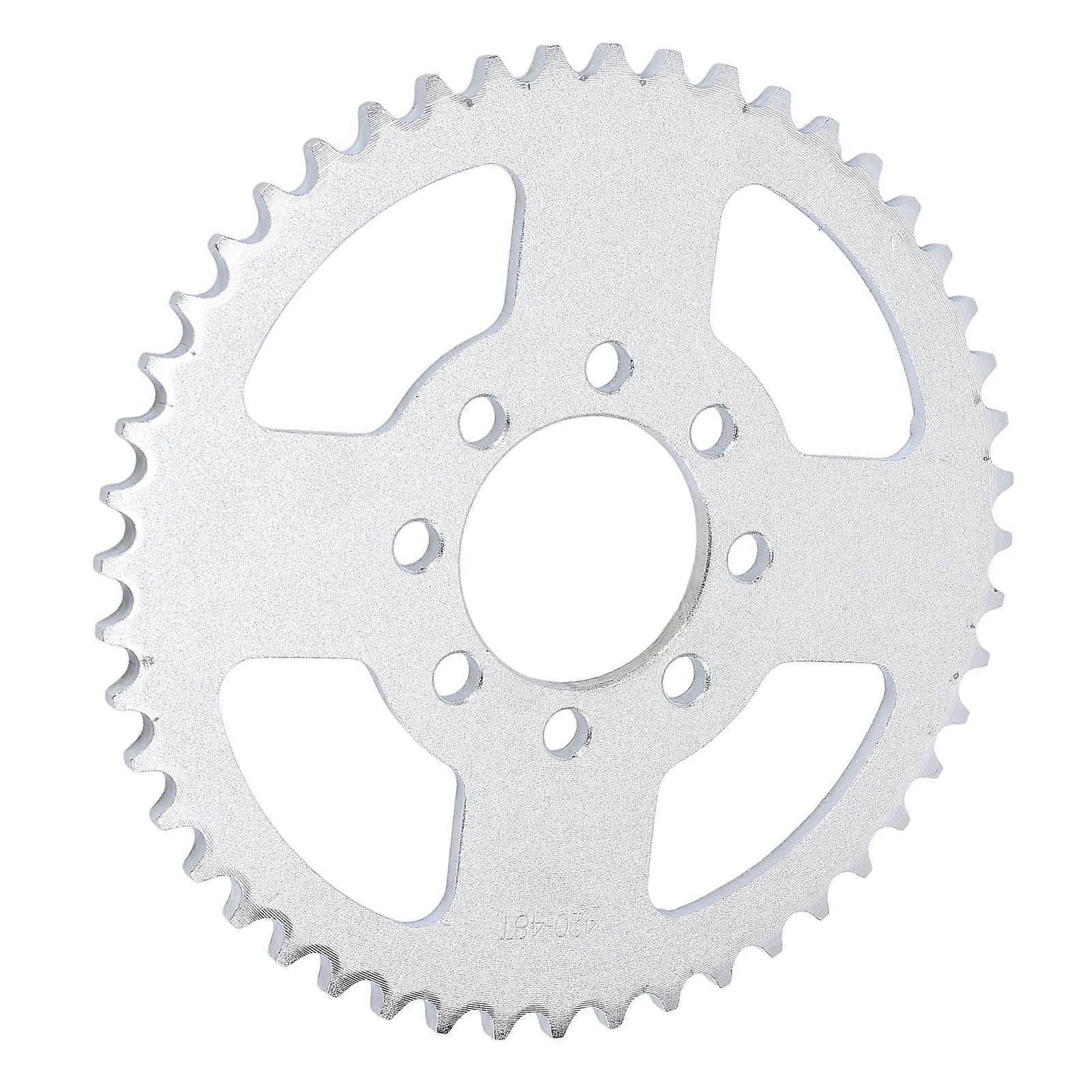 48T 8 Hole Sprocket 40 41 420 Chain High Hardness Steel Alloy Rear Chain Sprocket Replacement for Predator 212cc 196cc