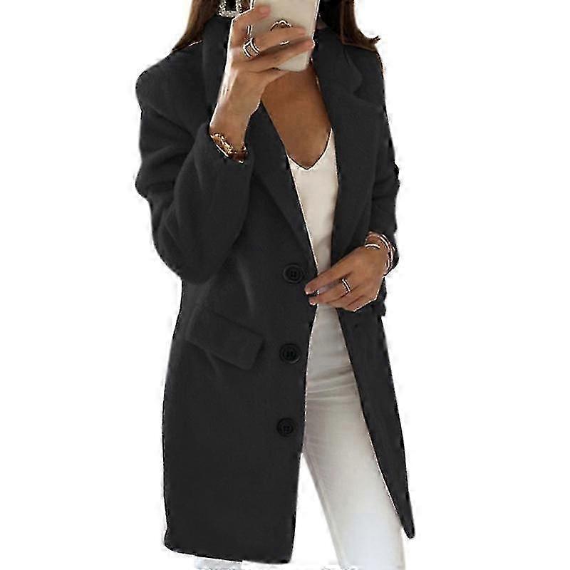 Long Plus Size Trench Coat for Ladies Warm Overcoat Jacket