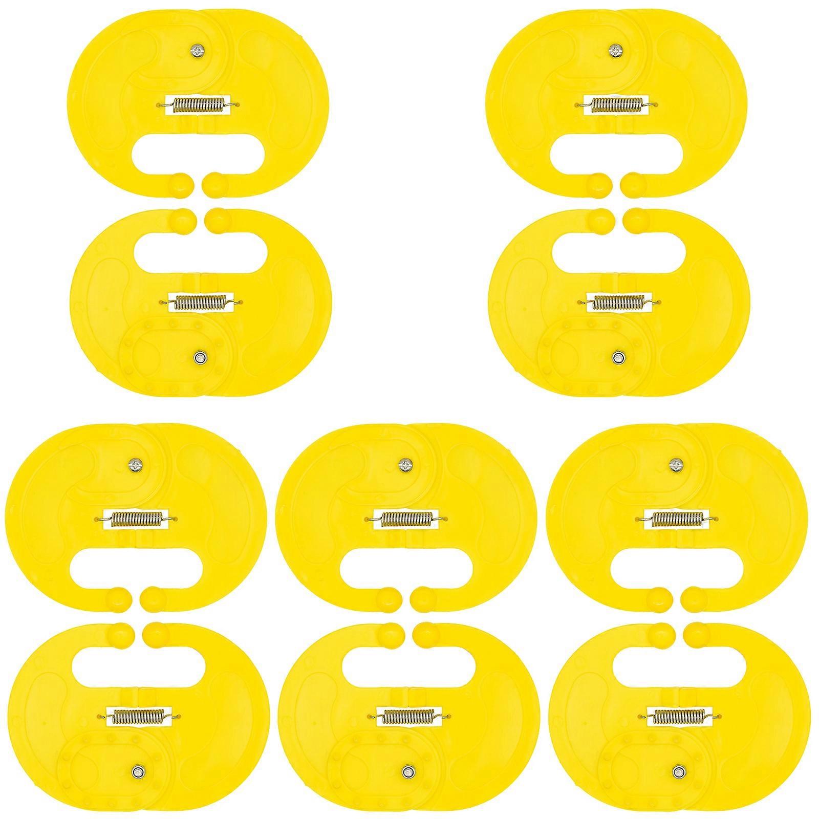 10Pcs Calf Nose Rings Set AntiSuckling Device For Cattle Adjustable Clip Promotes Easy Weaning In Calves Farm Use Multicolor