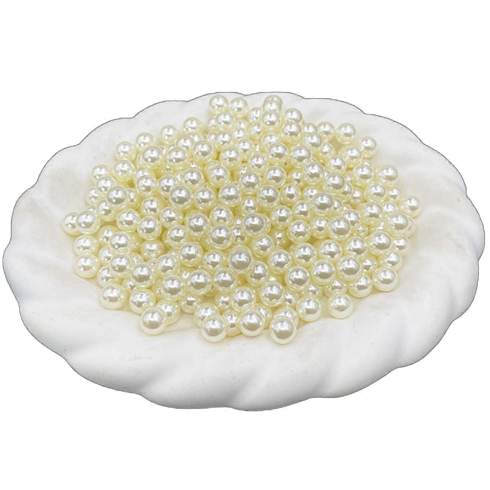 Plastic Resin Simulated Pearls Decorative Beads for Floral Arrangements and Handmade Jewelry  8mm