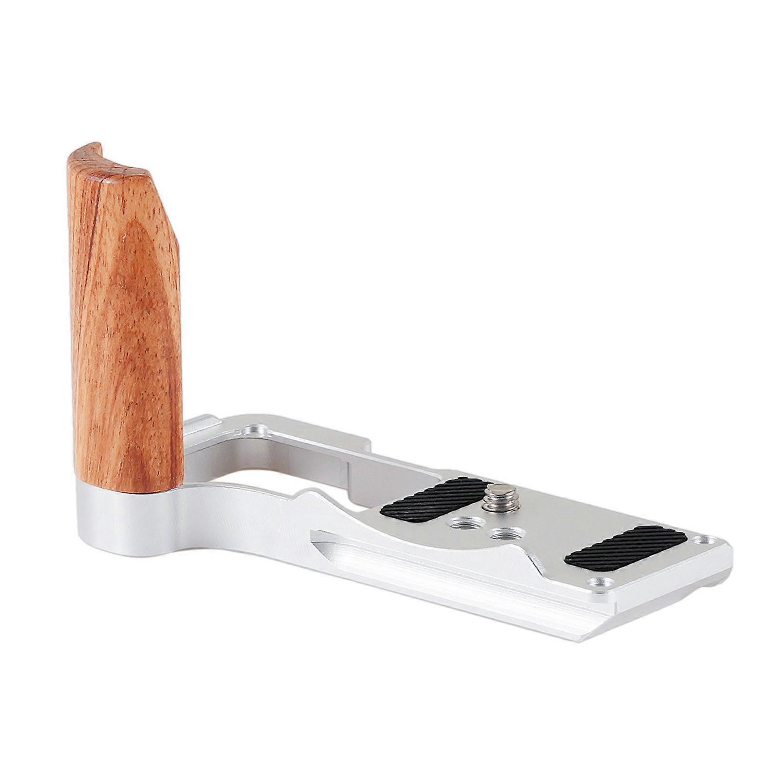 Camera L Plate Bracket with Wood Hand Grip for R50V Vlog Digital Camera Photography Studio Use  SL