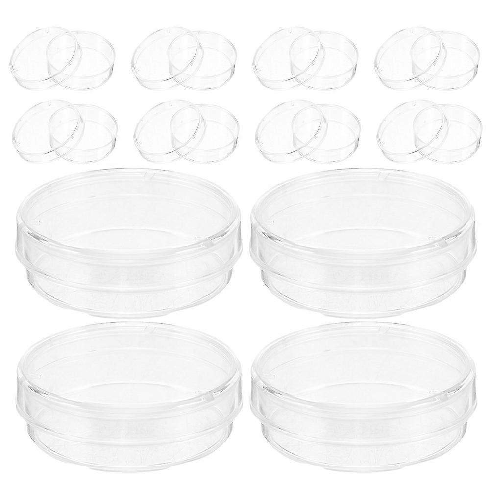 Transparent Plastic Petri Dishes for Science Projects 100Pcs Container