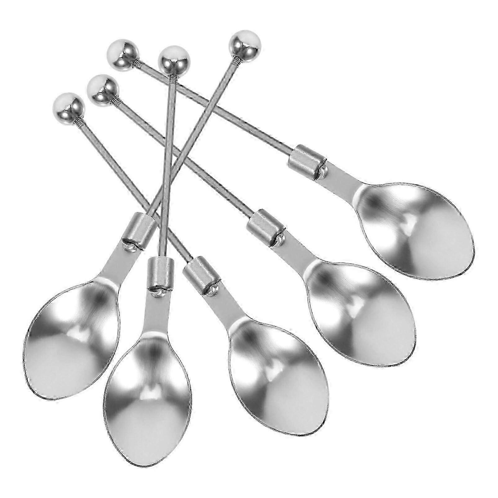 5 pcs Beadable Spoon Set for Dessert Spice