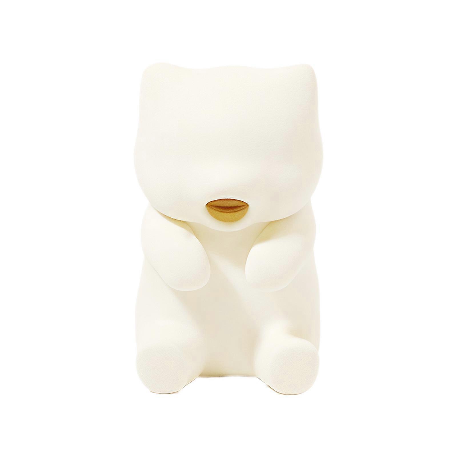 Automatic Drink Temperature Control Device Cute Cartoon Cats Design Rapid Cooling Heating Drying Functions  White