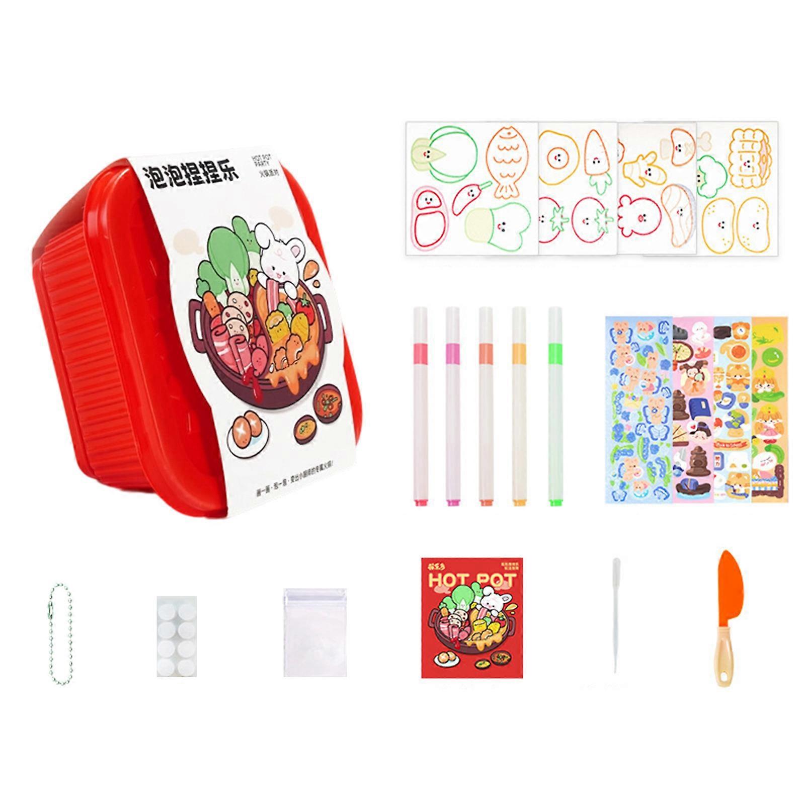 Kids Sensory Development Art Set Textured Painting Set Classroom Home Artisanal Project With Natural Friendly Materials  A box