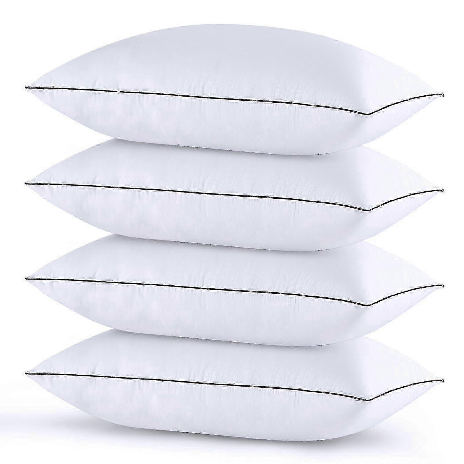 4 Set Cooling and Supportive for Pillows Side Sleepers Queen Size