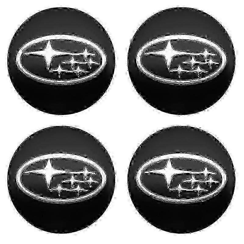 4 יחידות 56 + 60 מ"מ רכזת גלגל לרכב מרכז כובעים מדבקה כיסוי חישוק אוטומטי תג סמל סטיילינג לסובארו STI Im