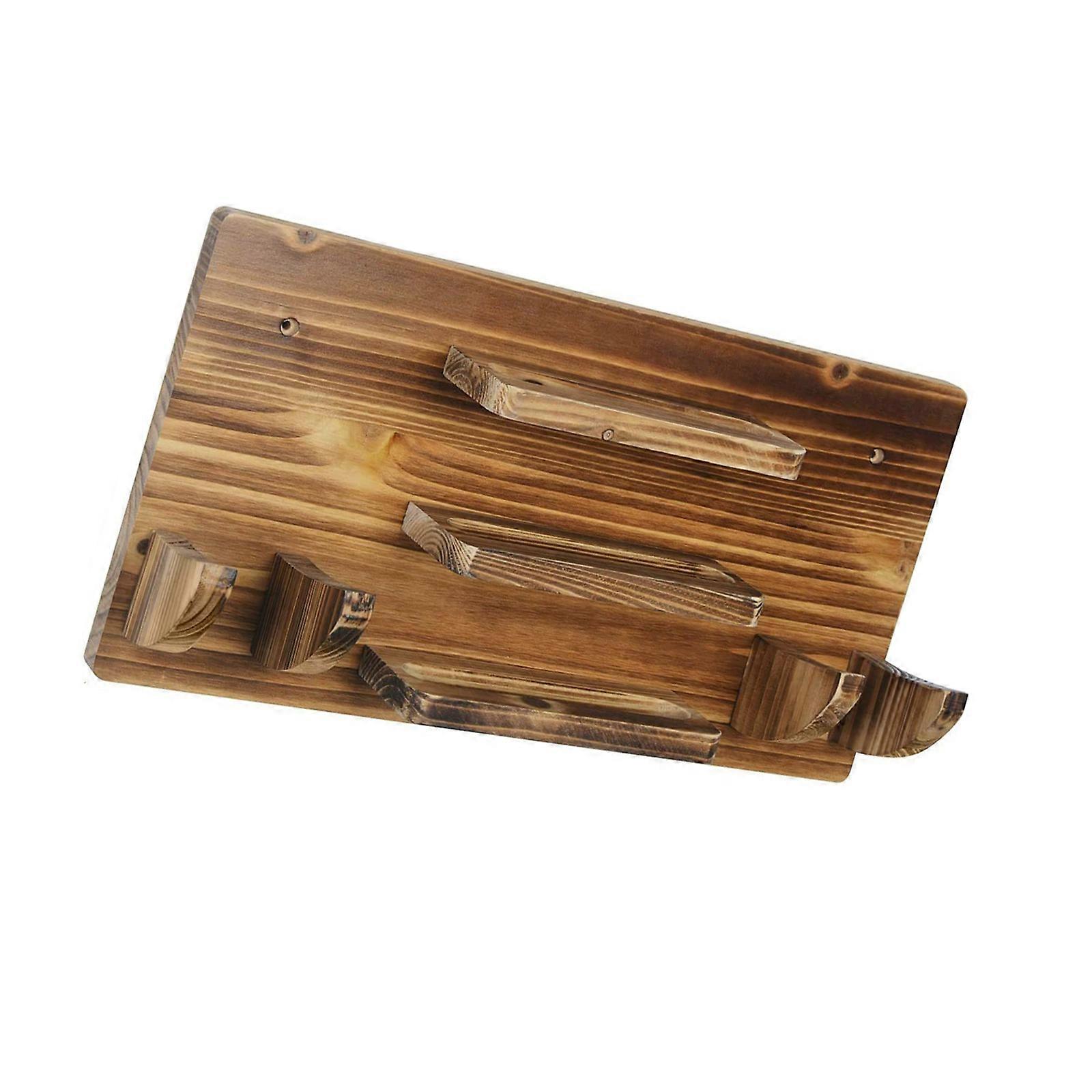 Modern Wood Wall Rack For Table Tennis Equipment Multi Functional Storage Shelf Quick Tool Unfettered Installation Natural Home Adorn Multicolor