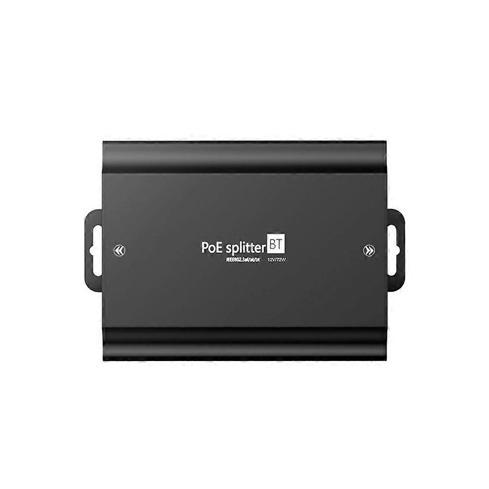 48V to 12V 6A Gigabit PoE Splitter for PTZ Cameras and AP High-Power PoE Power Supply Switch Protocol 72W Max