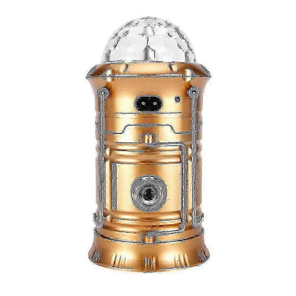 Solar Led Lantern Light Rechargeable Outdoor Camping Flashlight Torch Stage Disco Lamp