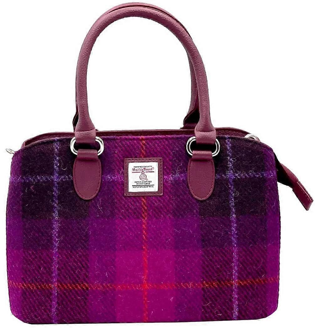 Maccessori Harris Tweed Top Handle Bag - Purple