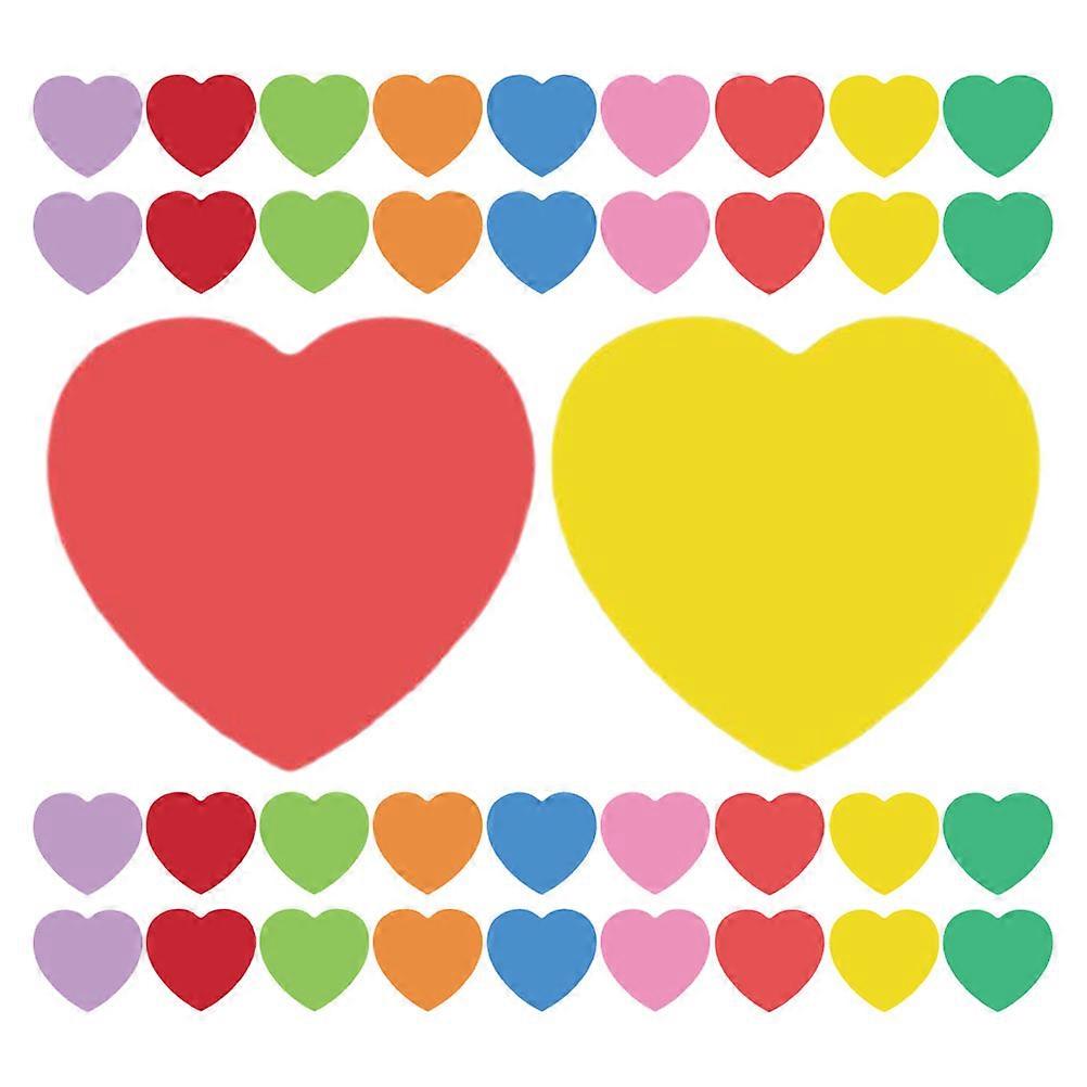 Crafts Heart Cutout Paper 108Pcs Assorted Color Heart Shaped Die Cuts