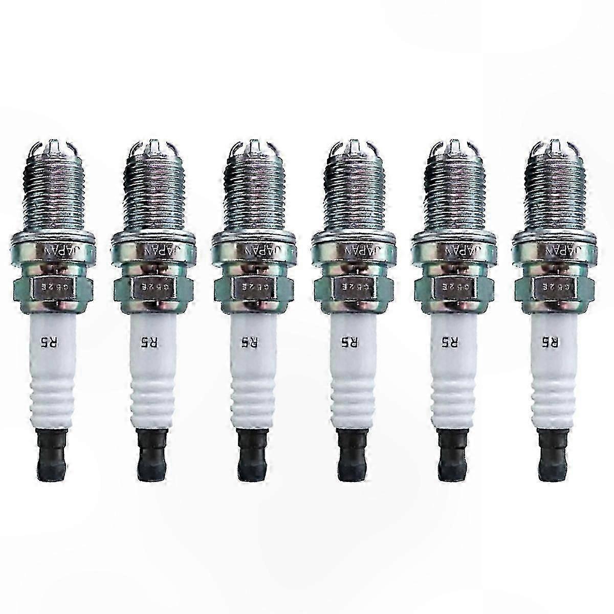Ignition Spark Plug Set of 6 for  E46 E39 E83 E36 E63 E53 M54 M62 Z3 320i 528i E38 E65 E34 Replacement 12120037607 Edition 1128