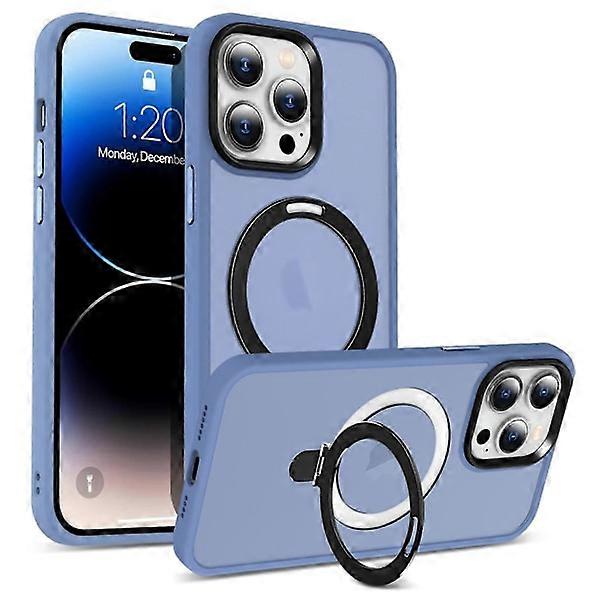 Magnetic Ring Stand Case for compatible with iPhone 14 Pro Max PC+TPU Case Compatible with MagSafe Multicolor Style D