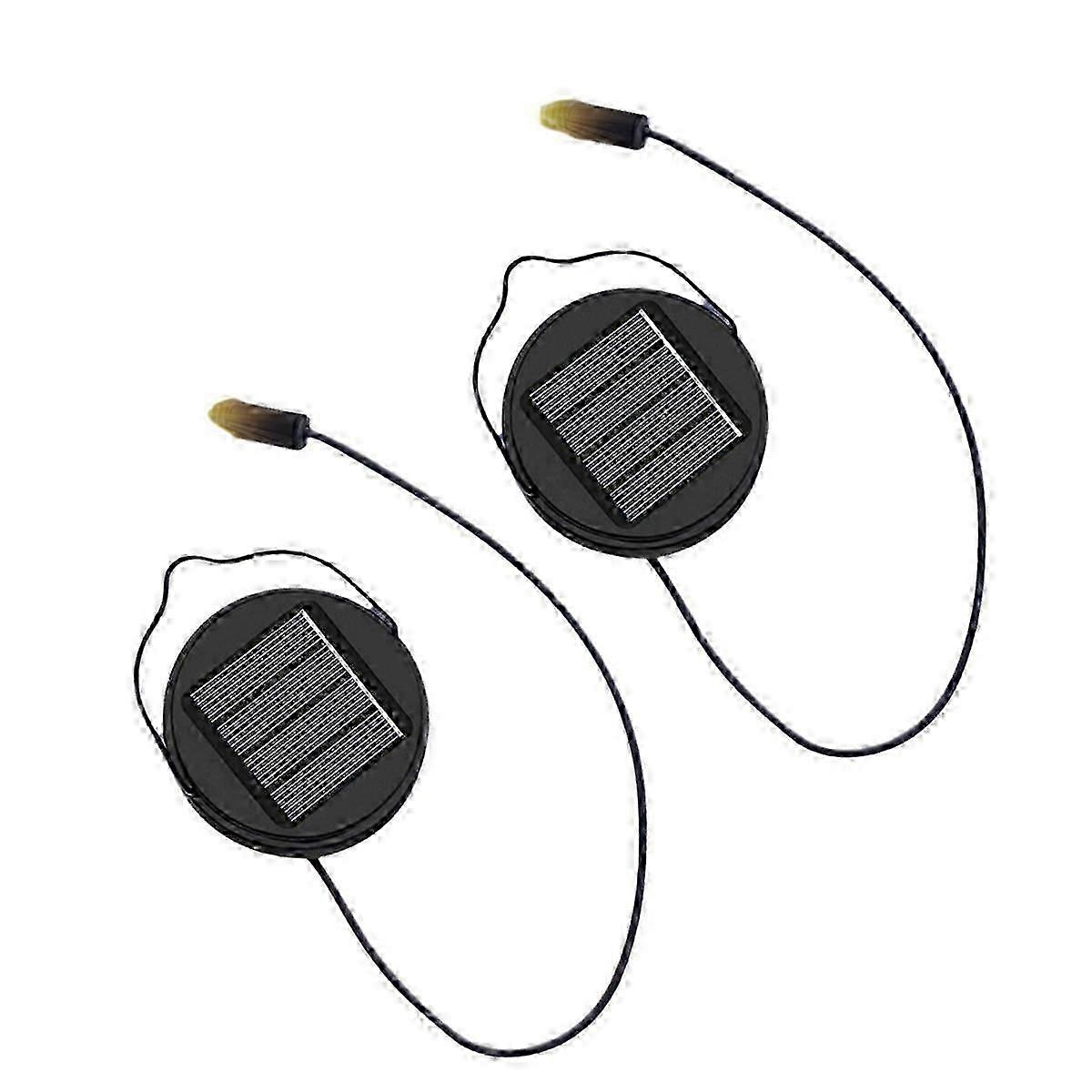 2Pack 600Mah Solar Lights Replacement Top for Garden, Yard