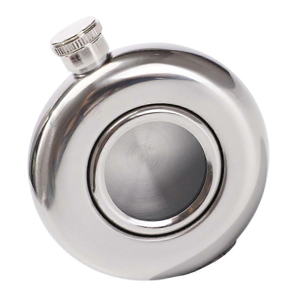 Portable Wine Flask with Good Sealing for Storage Stainless Steel Silver Color Suitable for Outdoor Activities and Home Use 1Pc