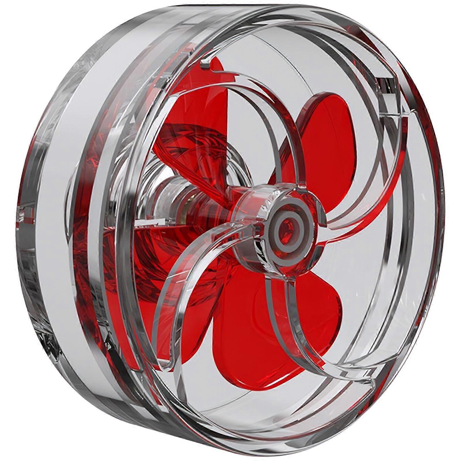 Aquarium Circulation Pump with Quiet FourLeaf Rotating Blades for 25mm Fish Tank Flow  Red