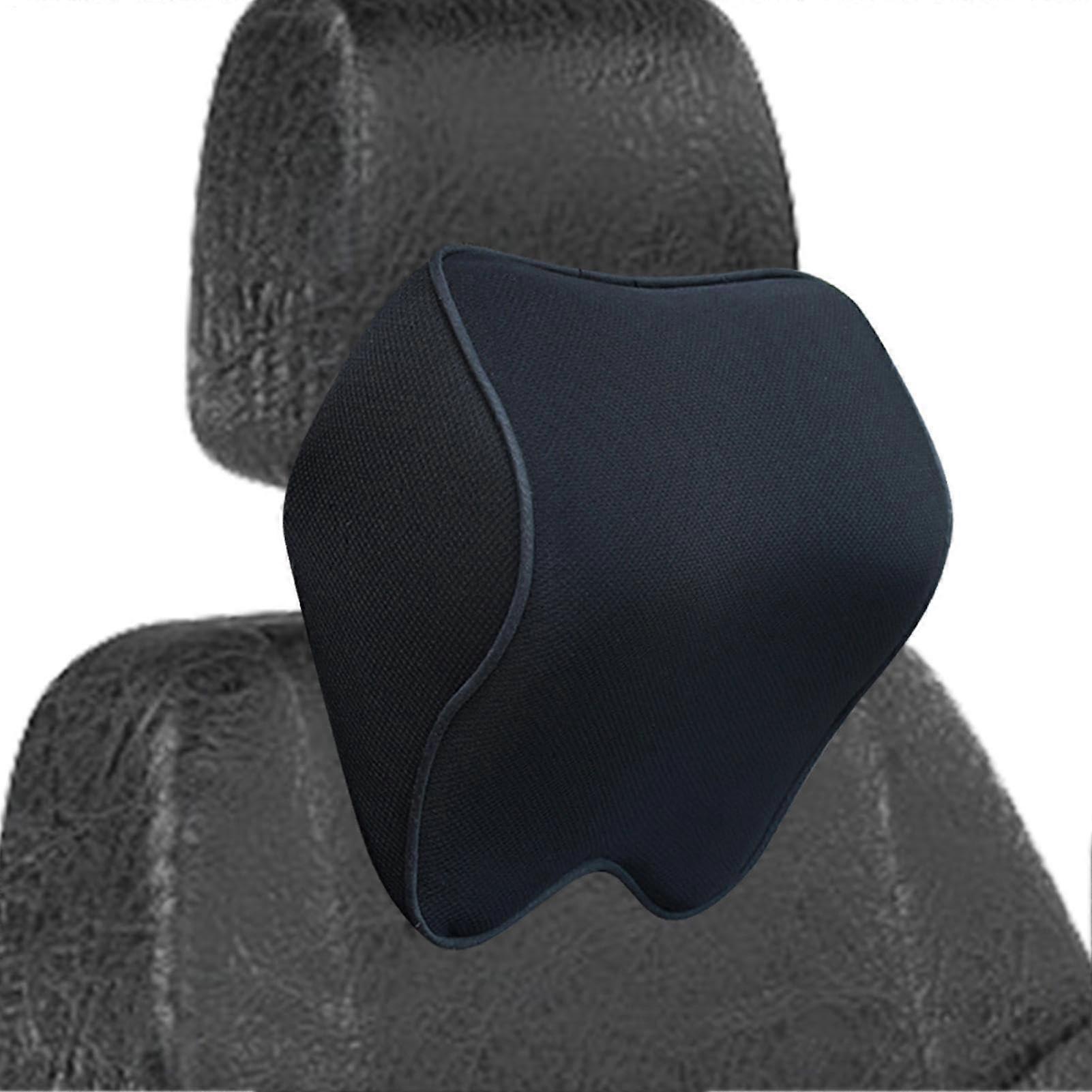 Car Neck Pillow Memory Foam Headrest with Ergonomic Support Adjustable Height for Travel Car