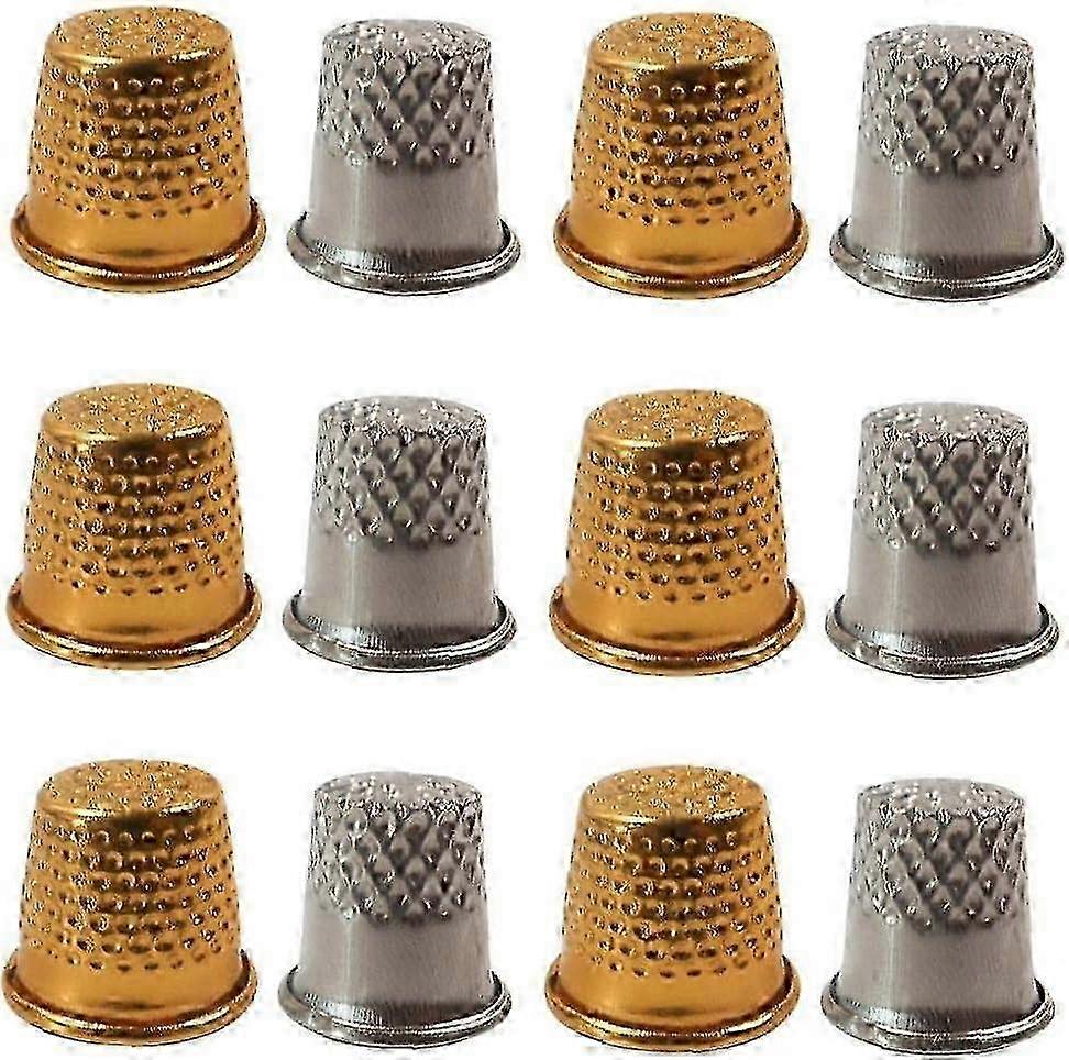 80pcs Sewing Cap Finger Protector Sewing Guards Thumb Thimbles for Sewing Embroidery