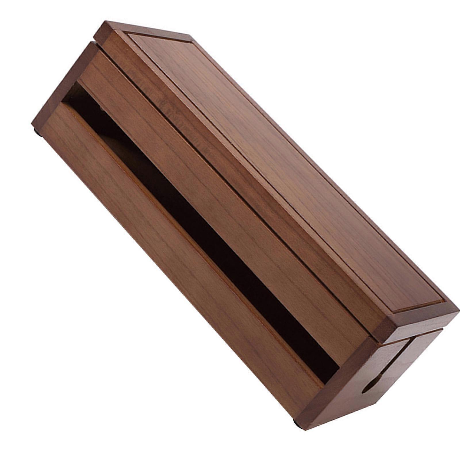 Power Plug Arrangement Wood Storage Box for Cable Protection 3Pcs