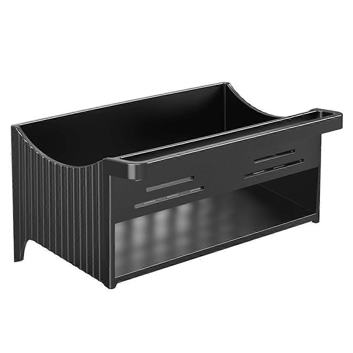 Kitchen Automatic Drainage Sink Storage Rack Plastic Wash Basin Soap Sponge Holder Bathroom Shampoo