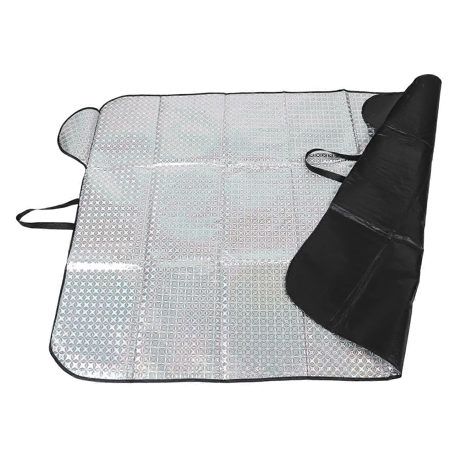 Front Window Sunshade Car Windscreen Cover Magnetic Design For Summer Heat Insulation Uv Blocking 1Set