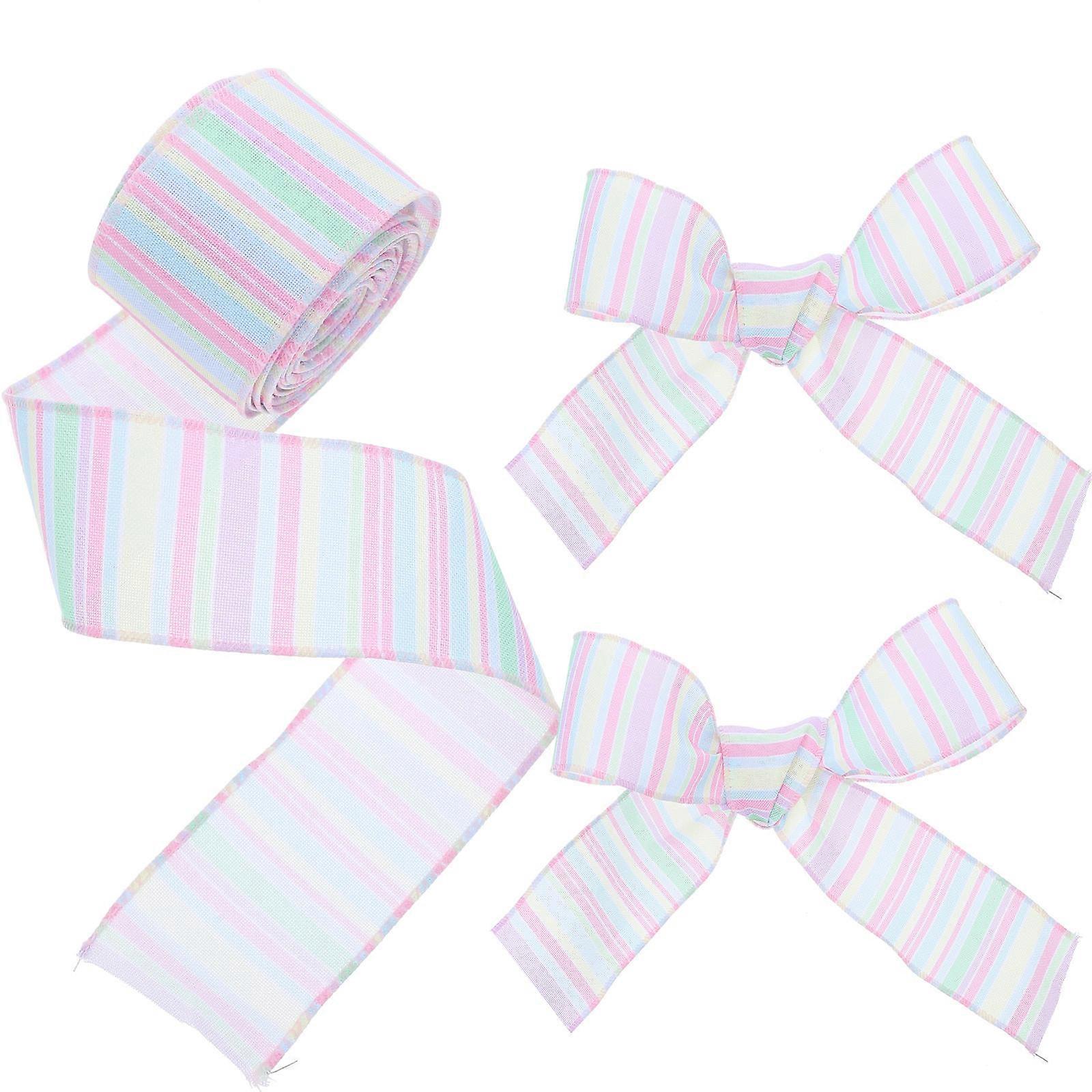 Multi Color Easter Ribbon 1 Roll Wrapping Ribbon for Packing Purposes