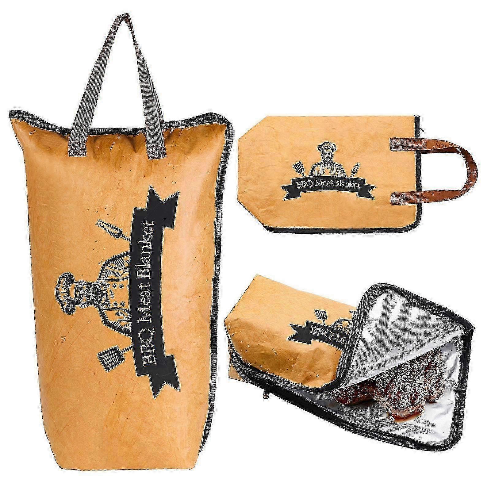 BBQ Blanket for Resting Meat, BBQ Brisket Blanket Meat Resting Blanket for Smoking, Reusable Smoker Grilling Meat Insulated Resting Bag 25-2