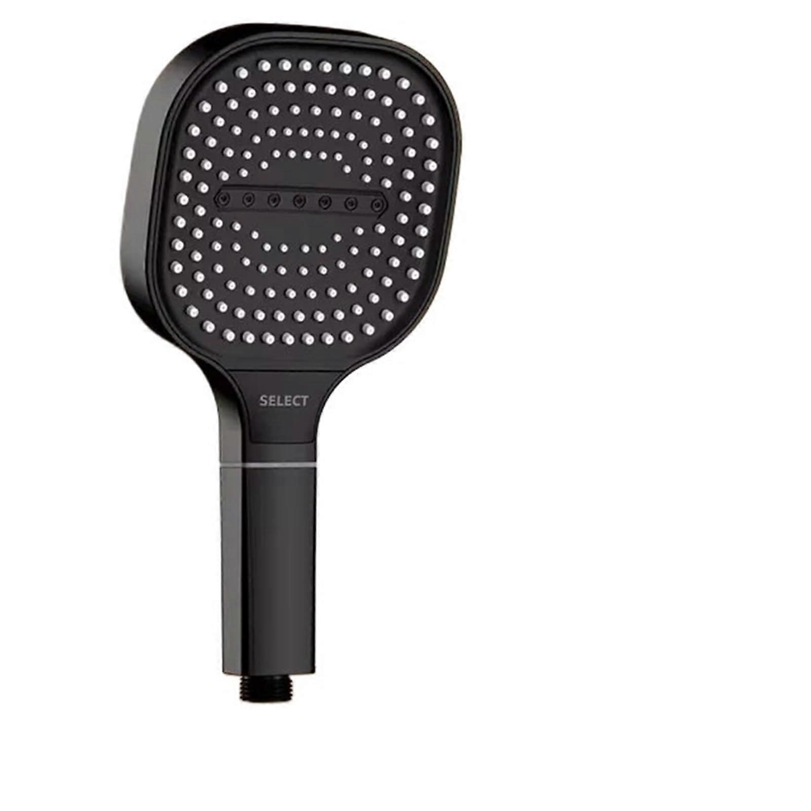 Pressure Handheld Shower Head with Filter, 3 Spray Modes, Large Panel, Water Saving, Black