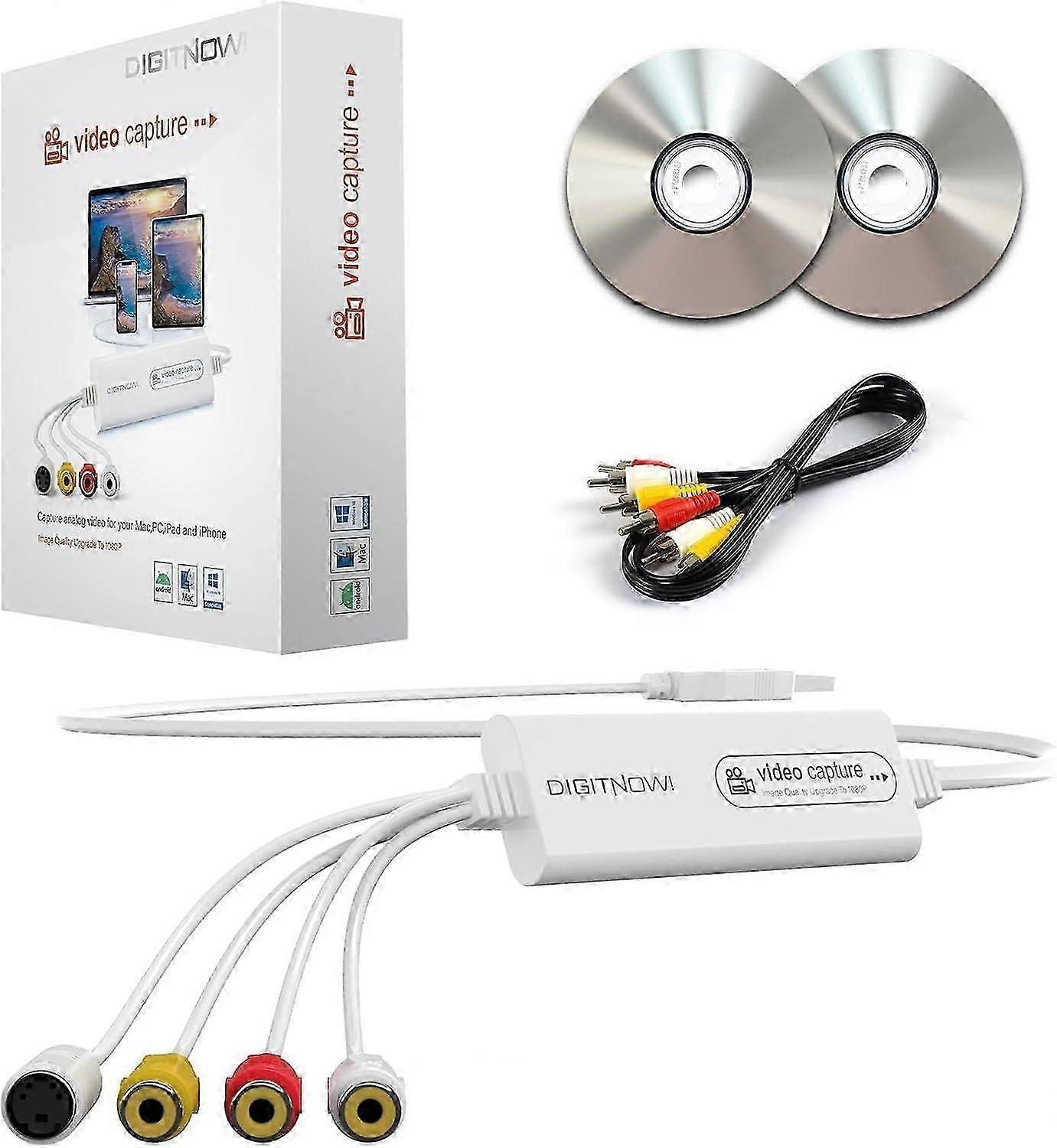 VHS to digital converter: Digitize VHS, VCR, Hi8, mini DV, camcorder or other analogue video source for your MAC or PC. Preserve your good old memorie