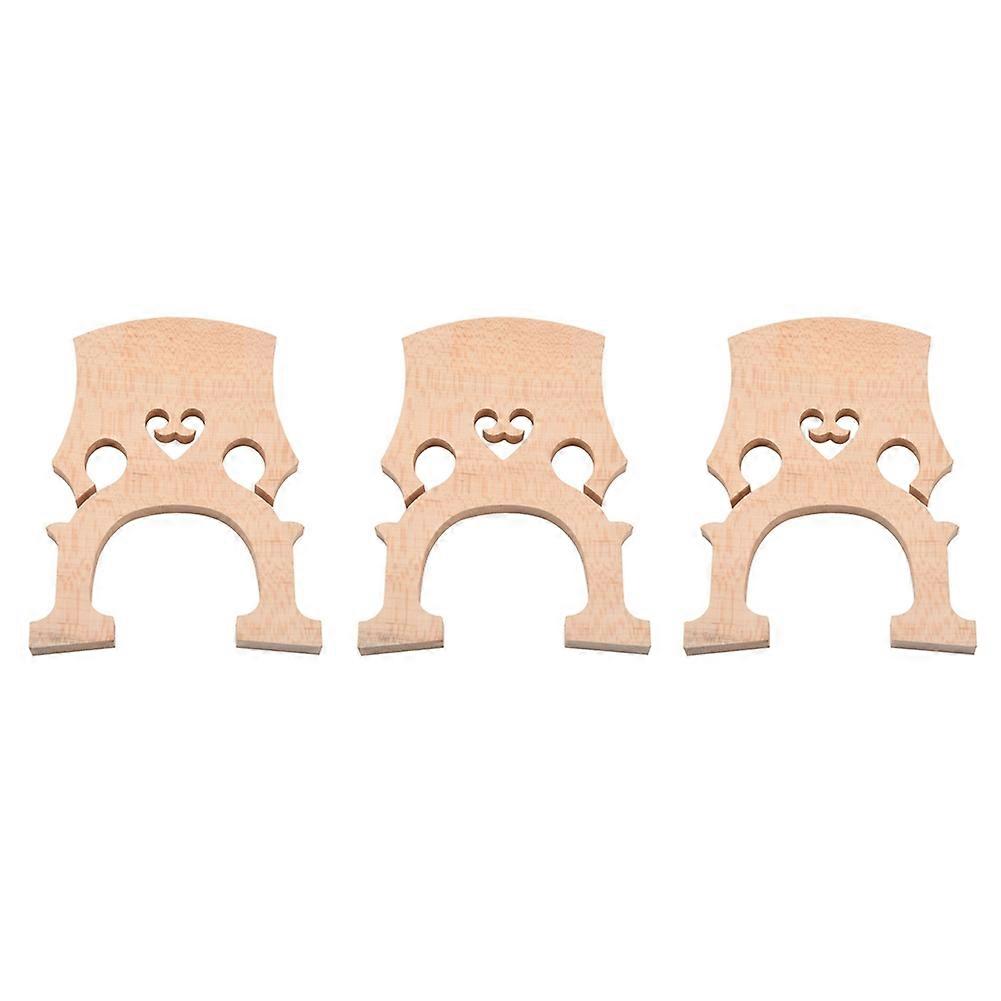 3X Professional Cello Bridge for 4/4 Size Cello Exquisite Maple Material