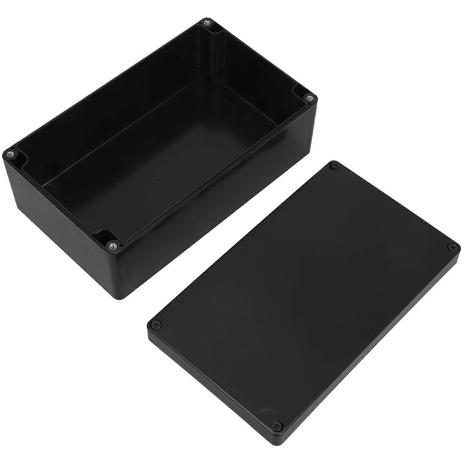 Outdoor Switch Box Weatherproof Socket Box for Home Use Black ABS