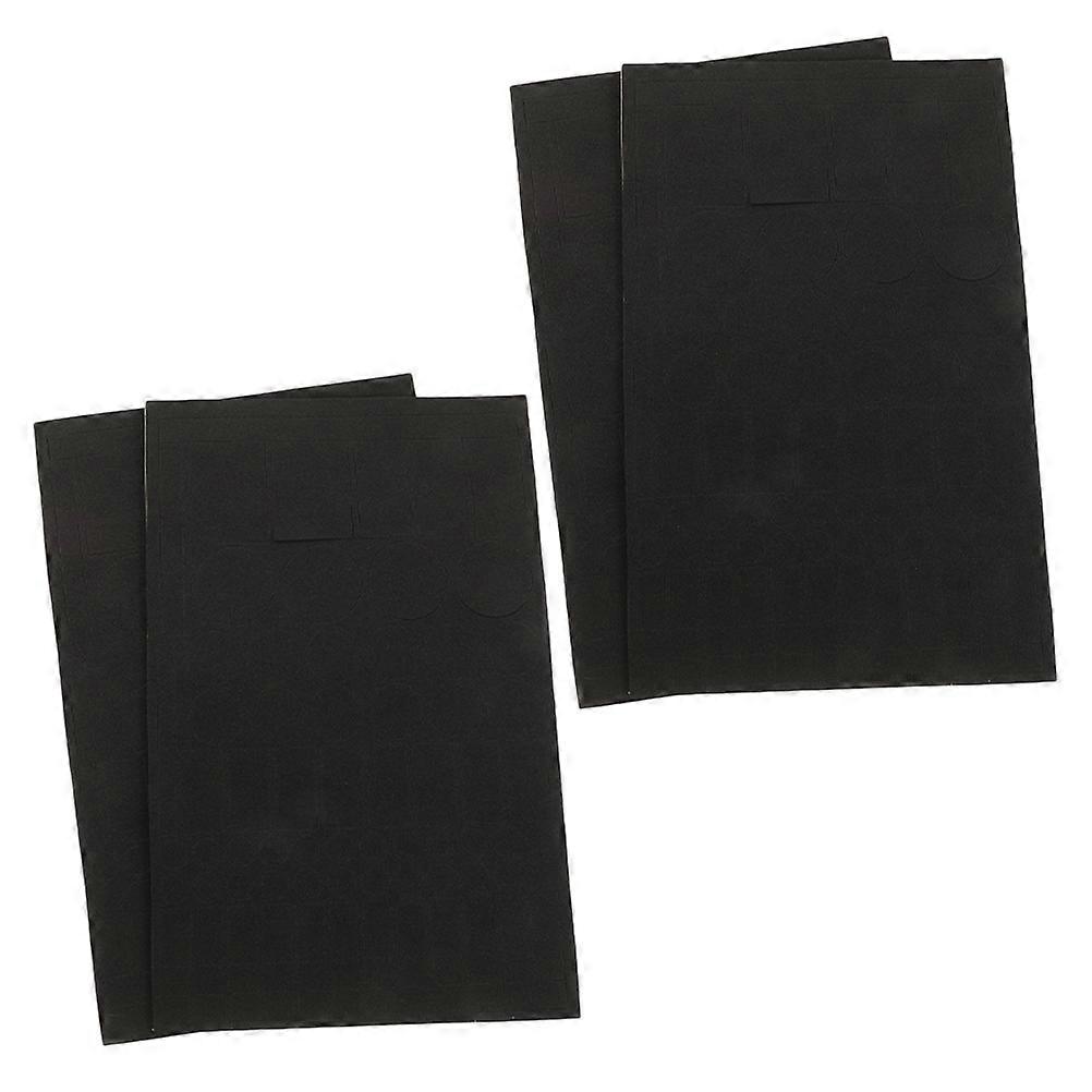 Light Blocking Stickers LED Light Blocking Clings for Electronics 4Pcs Black Eva