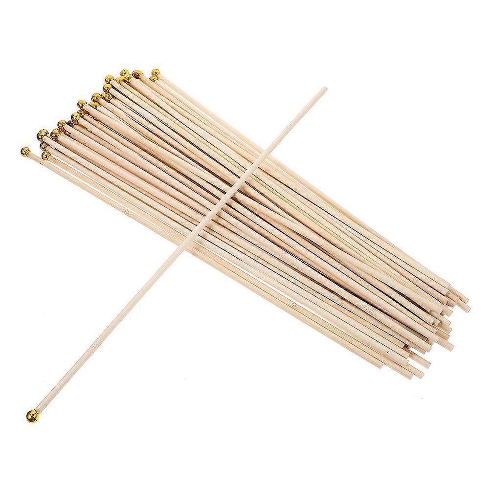 Handheld Flag Pole Bamboo Decorative Flagpoles for Home Use 100Pcs
