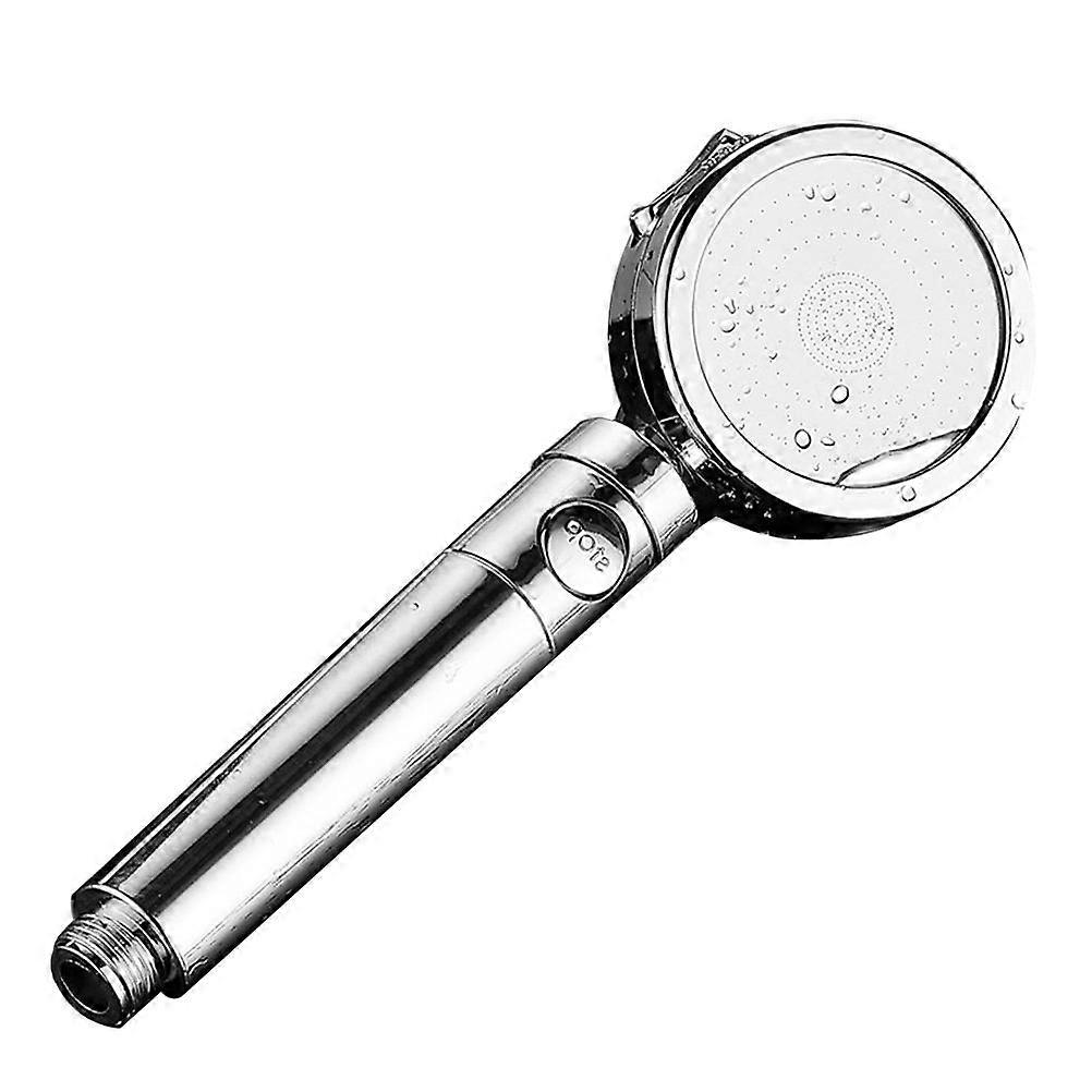 Silver Handheld Shower Head Pressurized Sprinkler for Bathroom Use 1Pcs