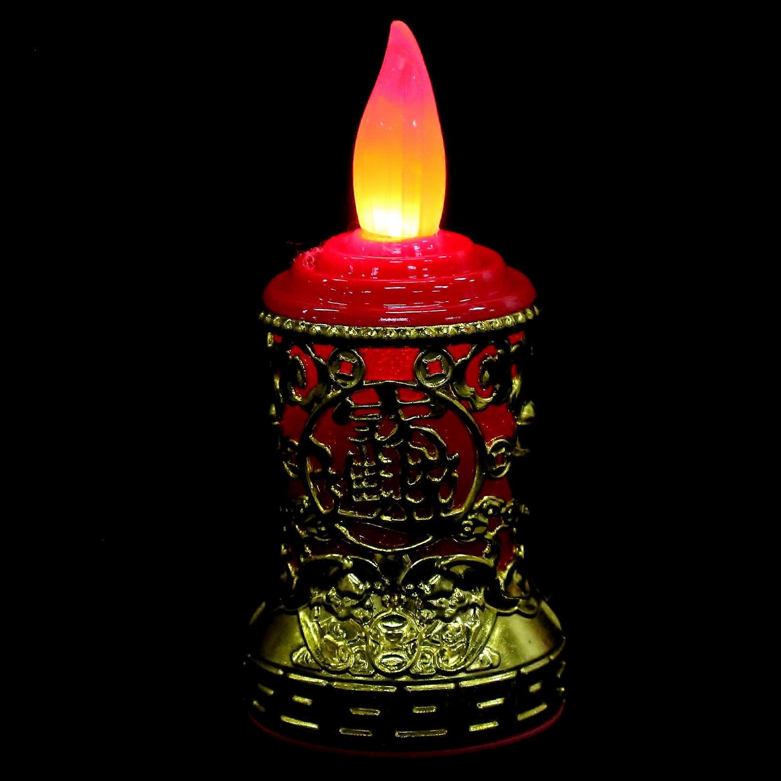 Golden Electronic Candle Light for Home Decor Reusable LED Candle Light