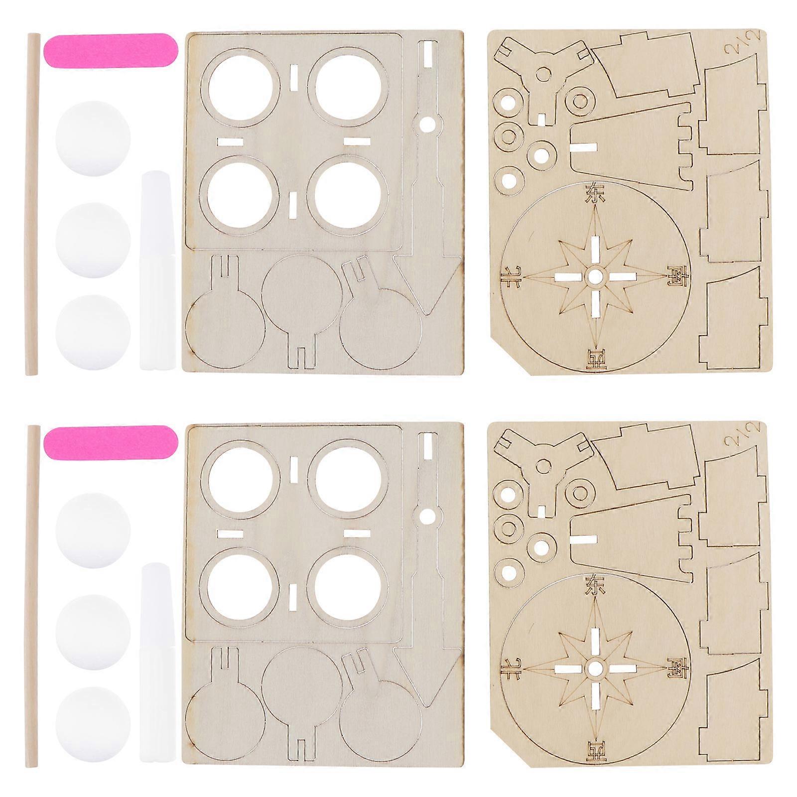 Assembly Model Toy for Kids Playing Featuring Wind Indicator 2Pcs Set