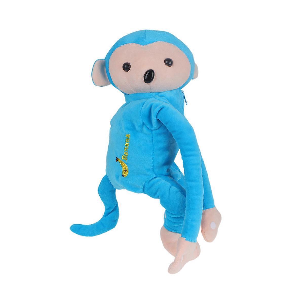 Creative Automobile Tissue Box for Storage Use 2Pcs Blue Monkey Cartoon Design