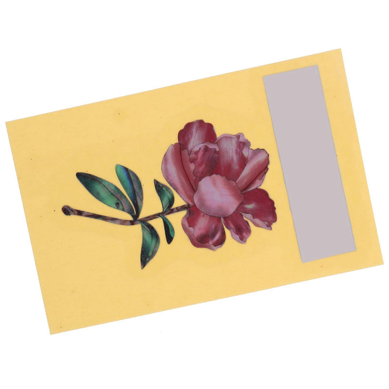 Guitar Headstock Sticker with Flower Pattern for Decoration Use