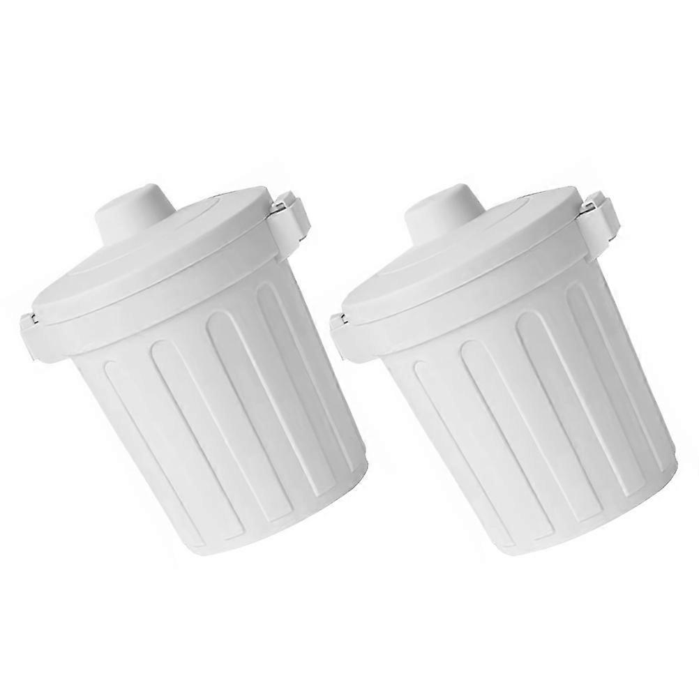 Trash Can Mini Rubbish Bin for Storage 2Pcs Household Desktop Trash Cans