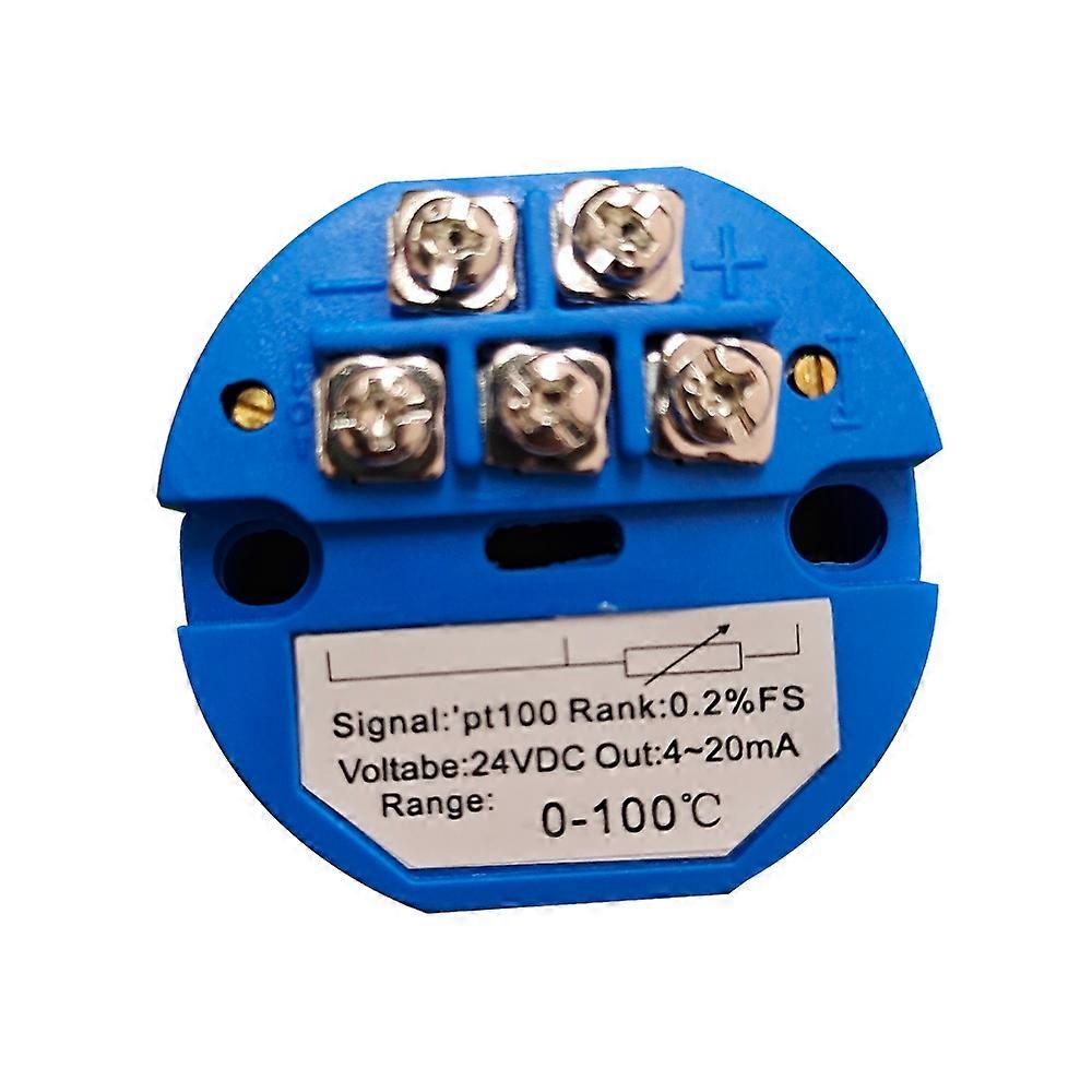 PT100 0-600/ Temperature Sensor Transmitter 4-20MA Output DC24V