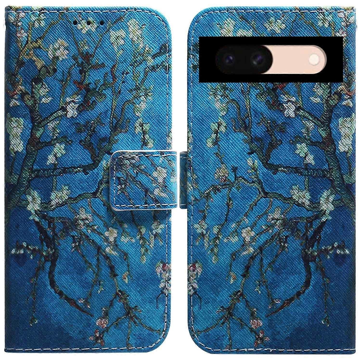 For Google Pixel 8a Case Pattern Printing Leather Phone Wallet Cover
