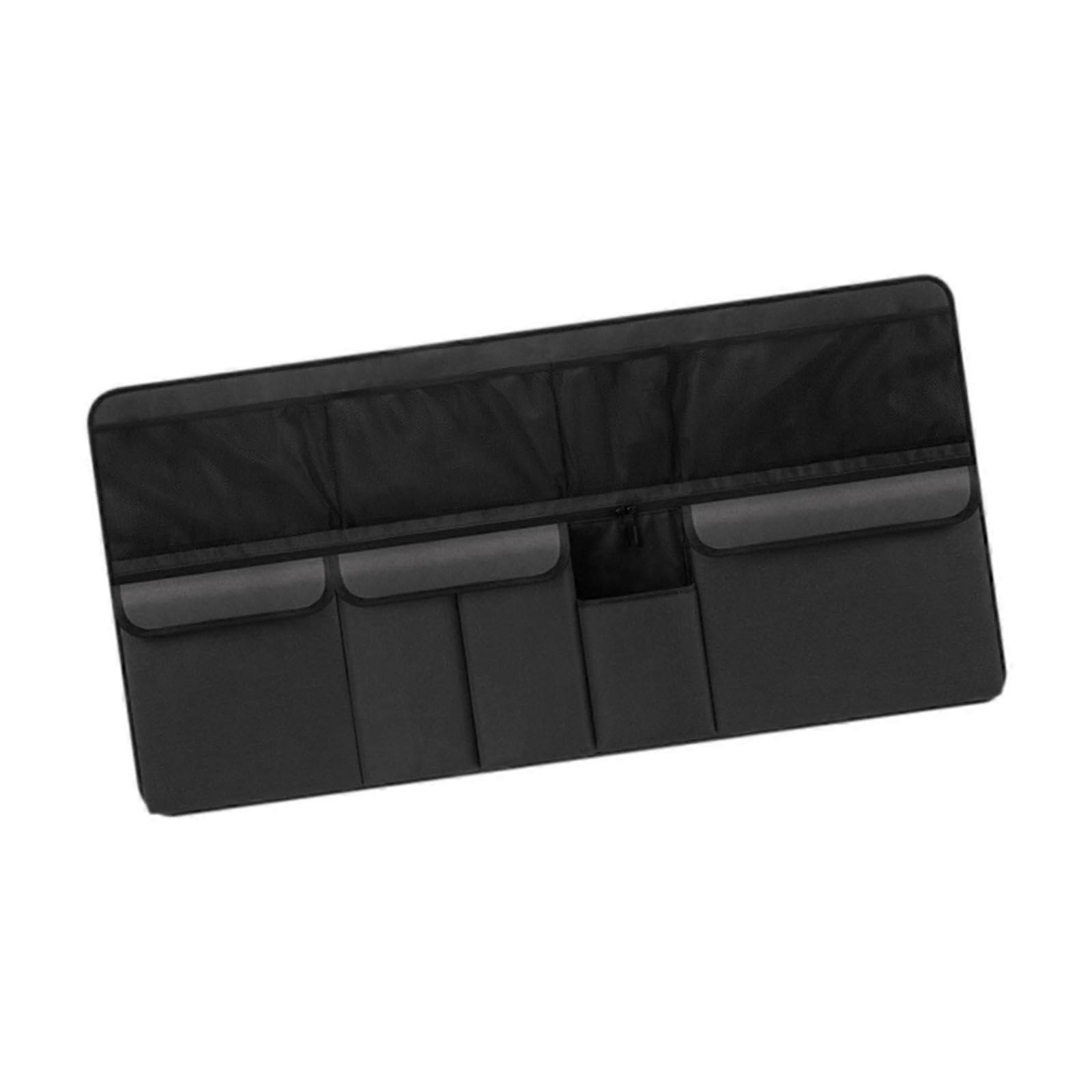 Car Trunk Organizer Waterproof Storage Bag with Multiple Compartments for SUV Van Backseat