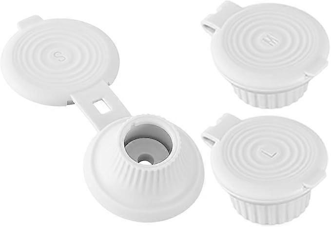 Upside Down Bottle Caps White 3Pack Leak Proof Shampoo and Lotion Dispenser Fits Multiple Sizes