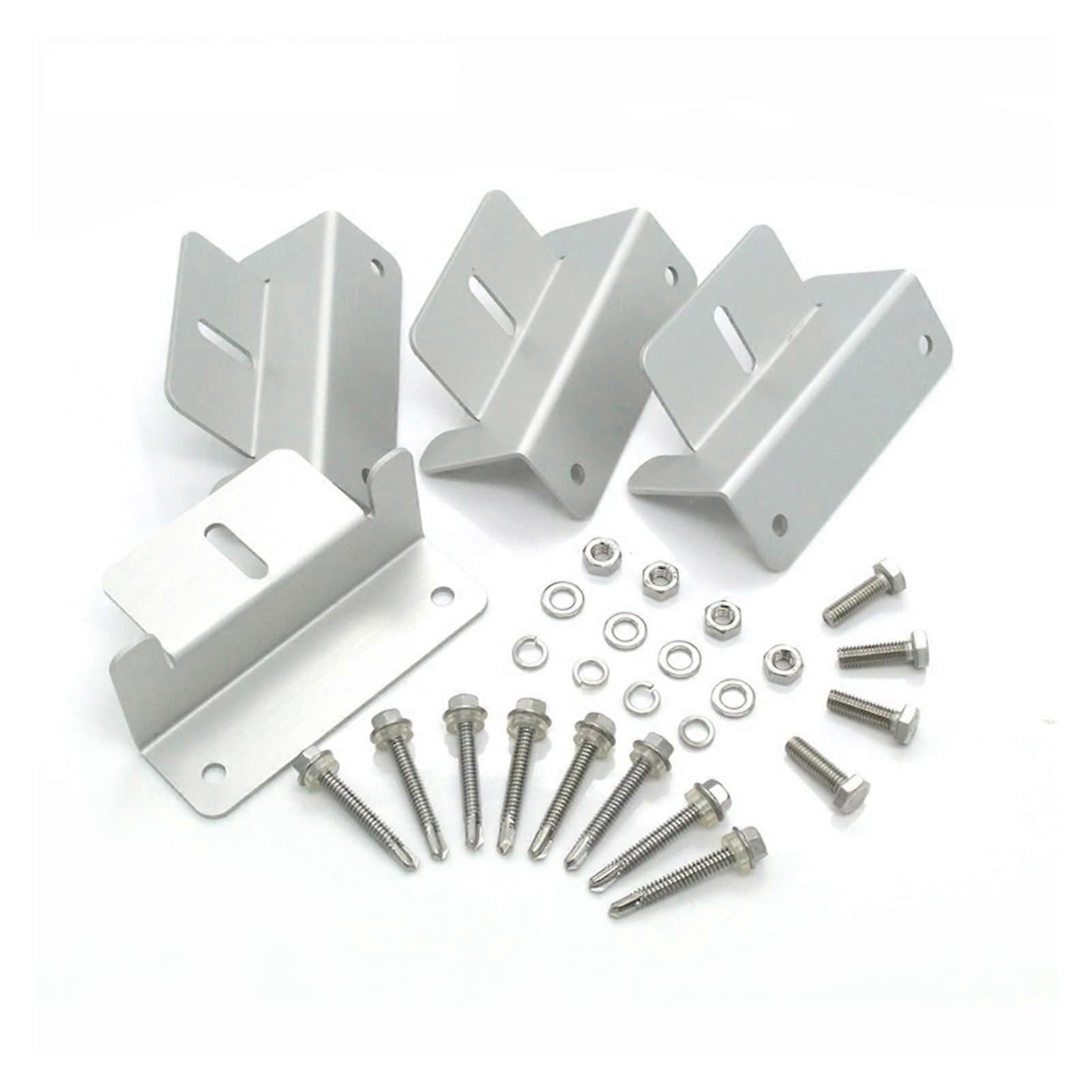 ZType Aluminum Solar Panel Roof Mounting Bracket Kit for Caravan RV Camper Secure Easy Install
